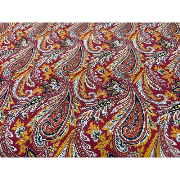 Sari By RJR Fabrics 2005 Paisley Print Cotton Fabric 1/2 yard x 44" Multicolor S - Picture 2 of 6